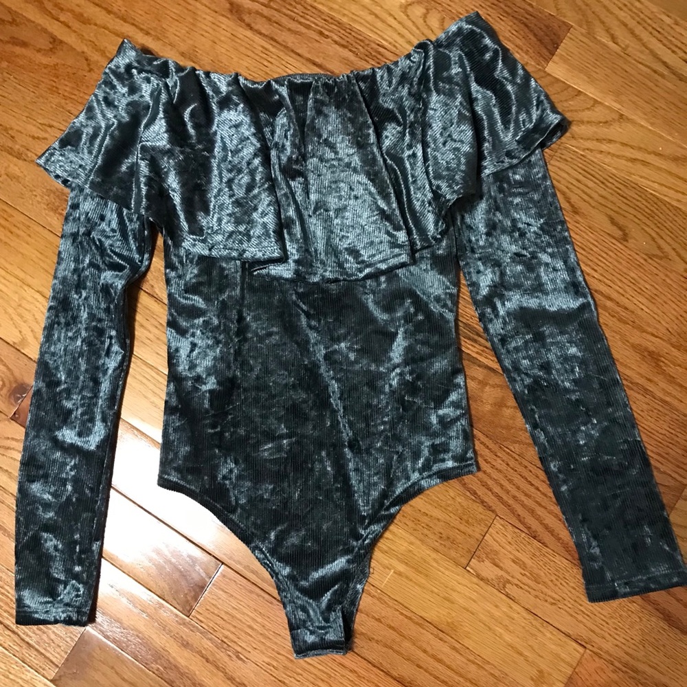 Velvet bodysuit